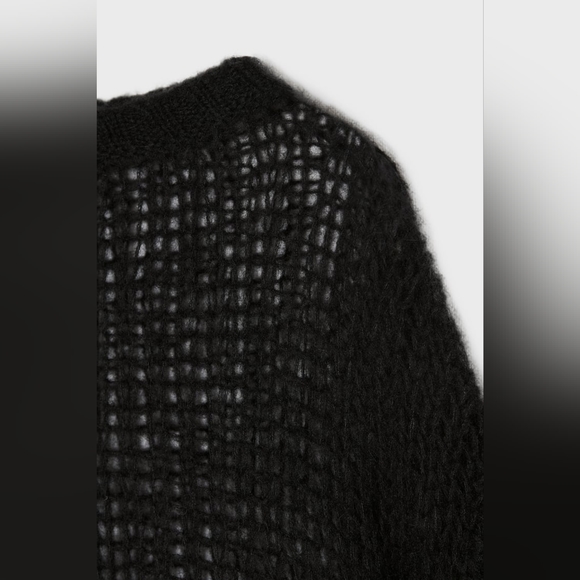 ZARA×STEVEN MEISEL MESH KNIT SWEATER With 17%Wool & 52%Alpaca - Picture 12 of 14